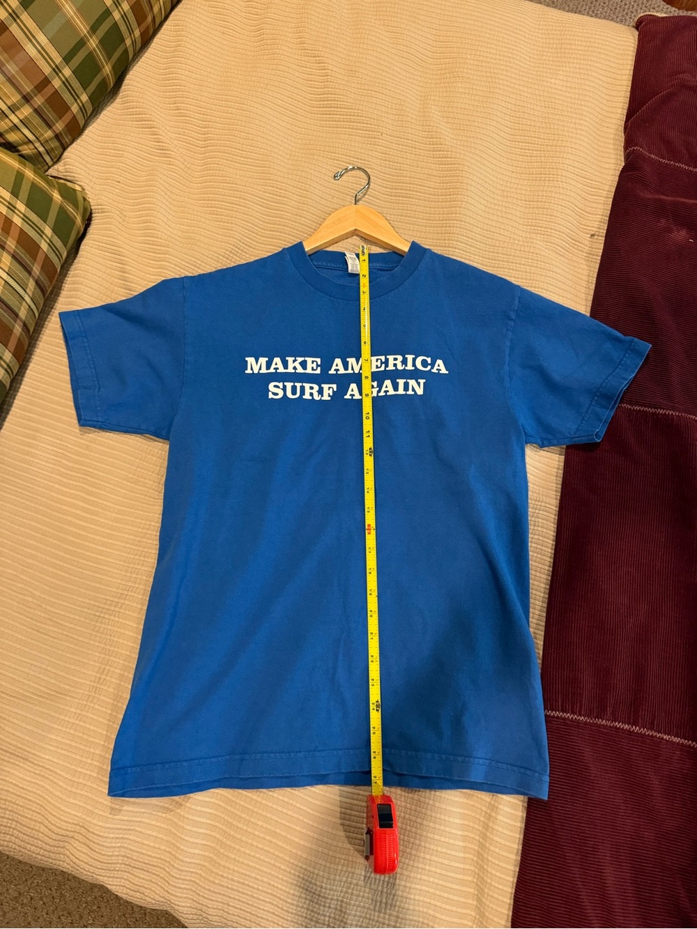 Blue "Make America Surf Again" Graphic Tee - Unbranded - Picture 3 of 5